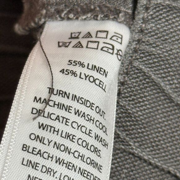 C&C California Womens Linen Blend Shorts Large Brown Gray Coastal Summer Boho - Picture 7 of 7